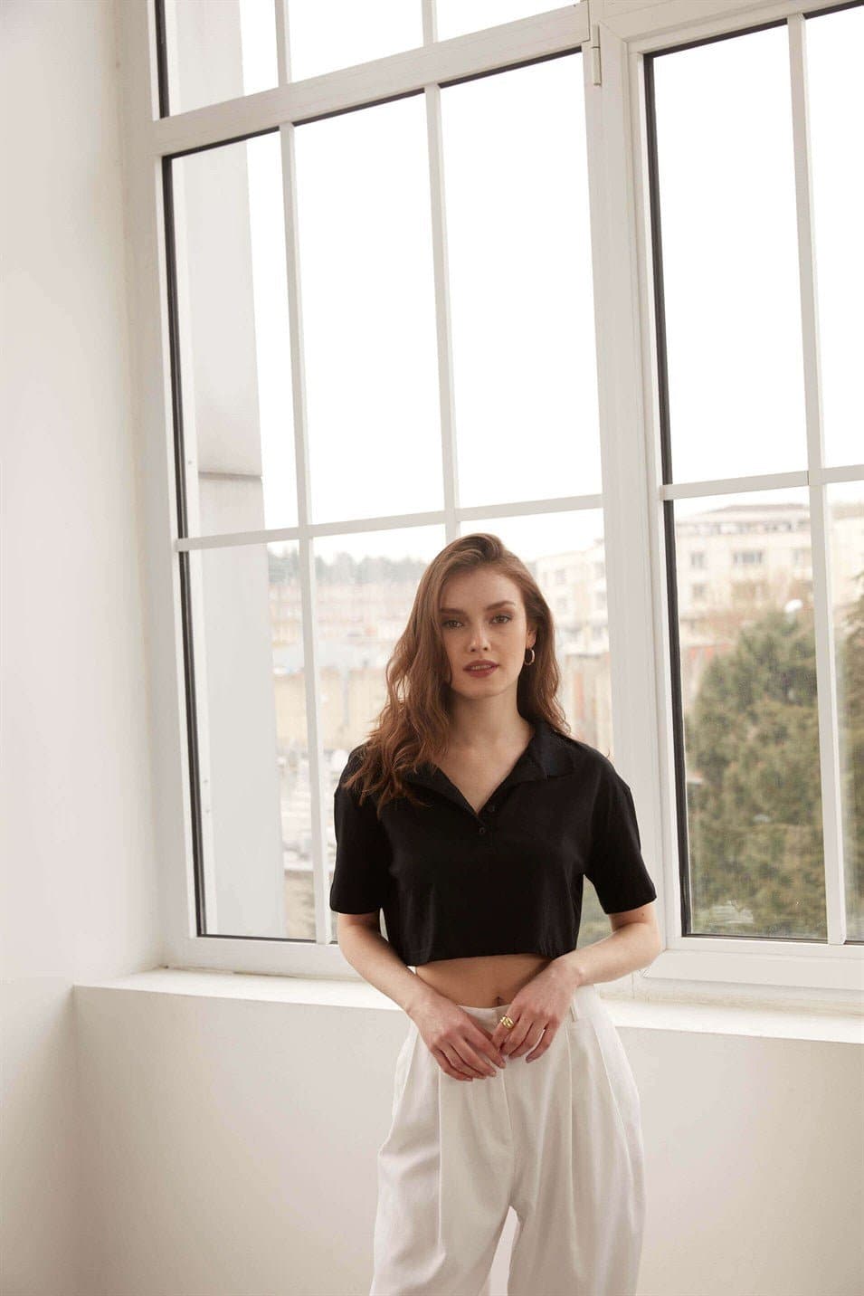 Provence Polo Crop Shirt - Matterhorn Studio