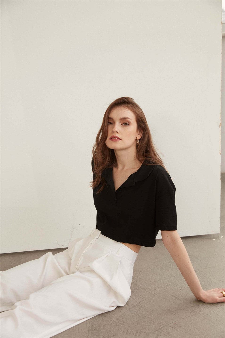 Provence Polo Crop Shirt - Matterhorn Studio
