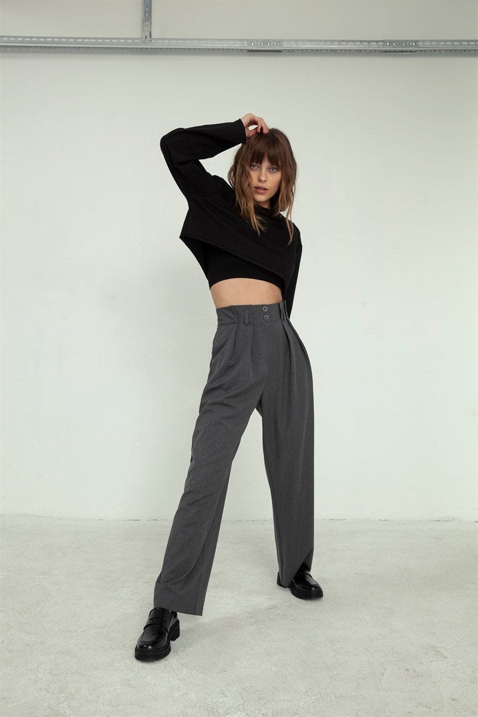 Stoffhose Artsy Grau - Matterhorn Studio