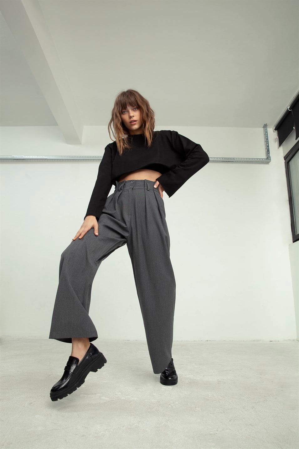 Stoffhose Artsy Grau - Matterhorn Studio