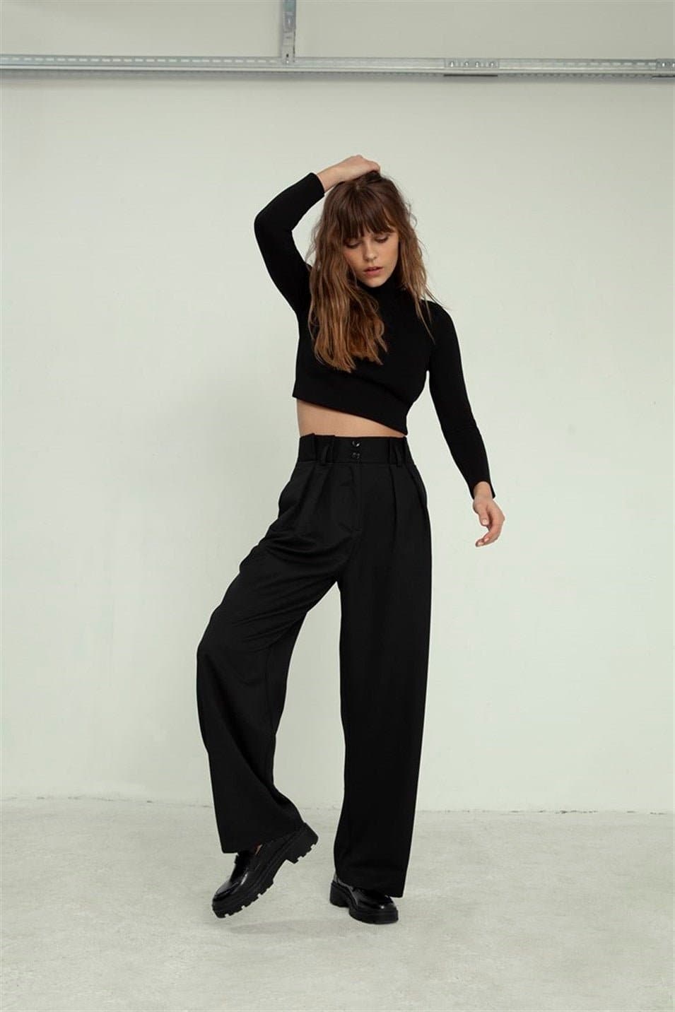 Stoffhose Artsy Schwarz - Matterhorn Studio