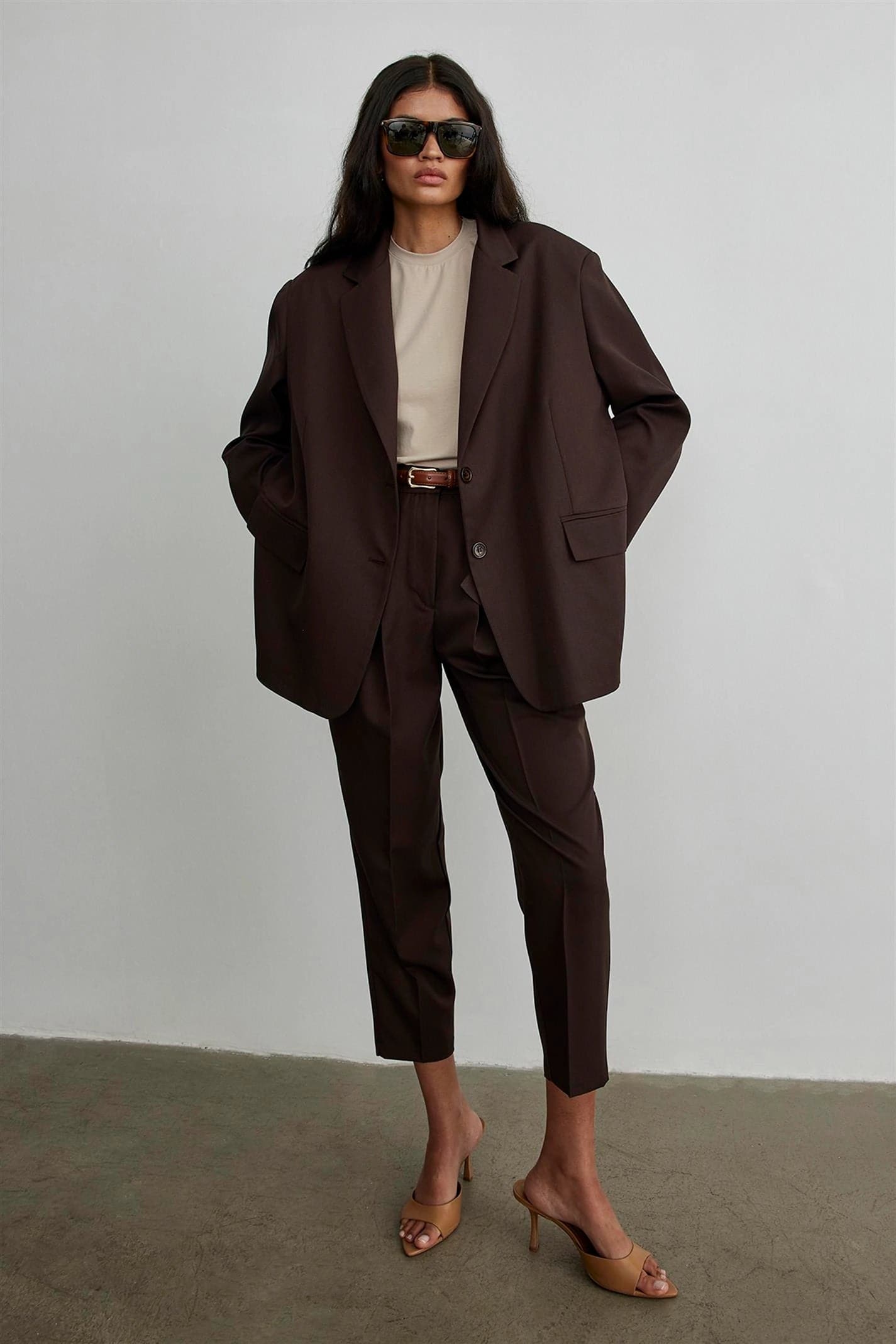 Brun Blazer oversize #brown - Matterhorn Studio