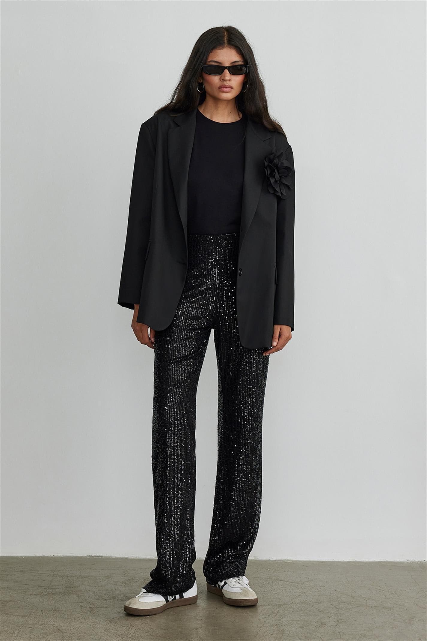 Brun Blazer oversize braun