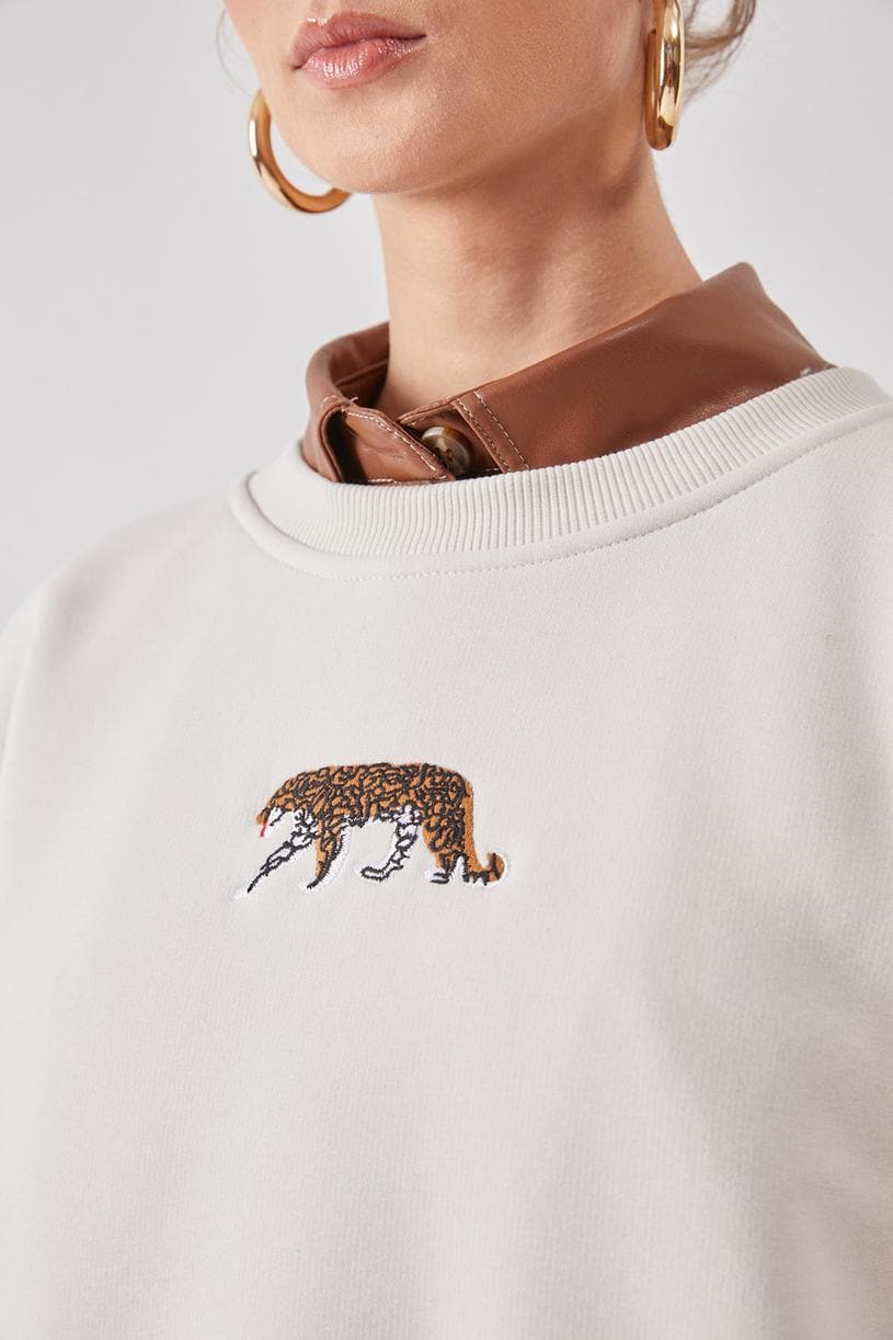 Tigres Oversize Sweatshirt #Creme - Matterhorn Studio