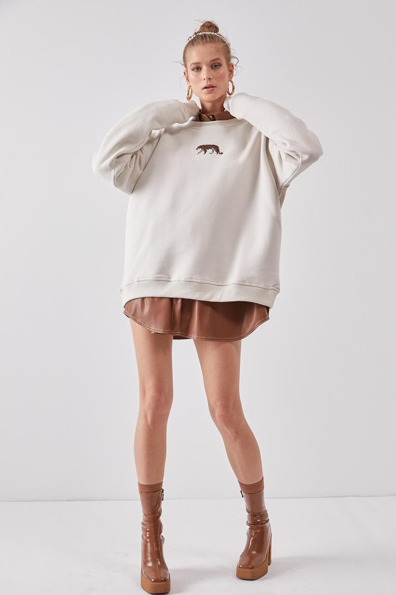 Tigres Oversize Sweatshirt #Creme - Matterhorn Studio
