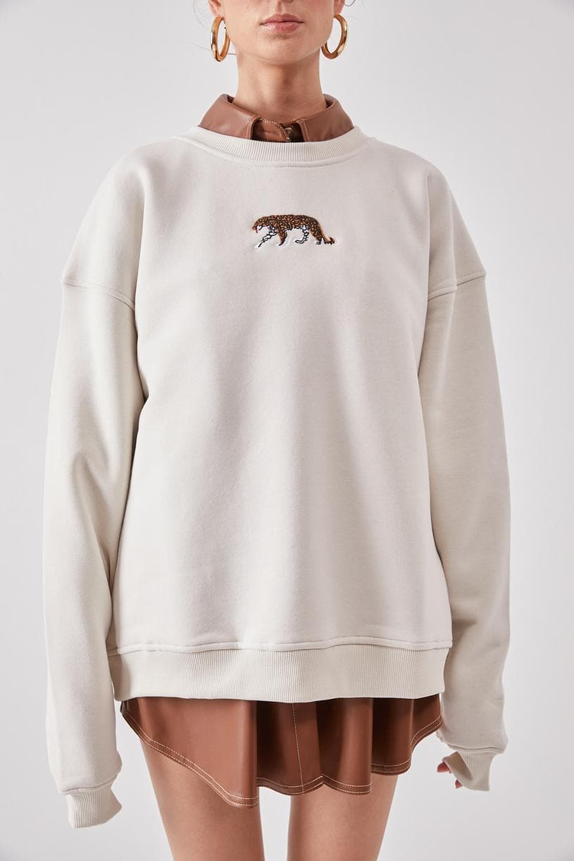 Tigres Oversize Sweatshirt #Creme - Matterhorn Studio
