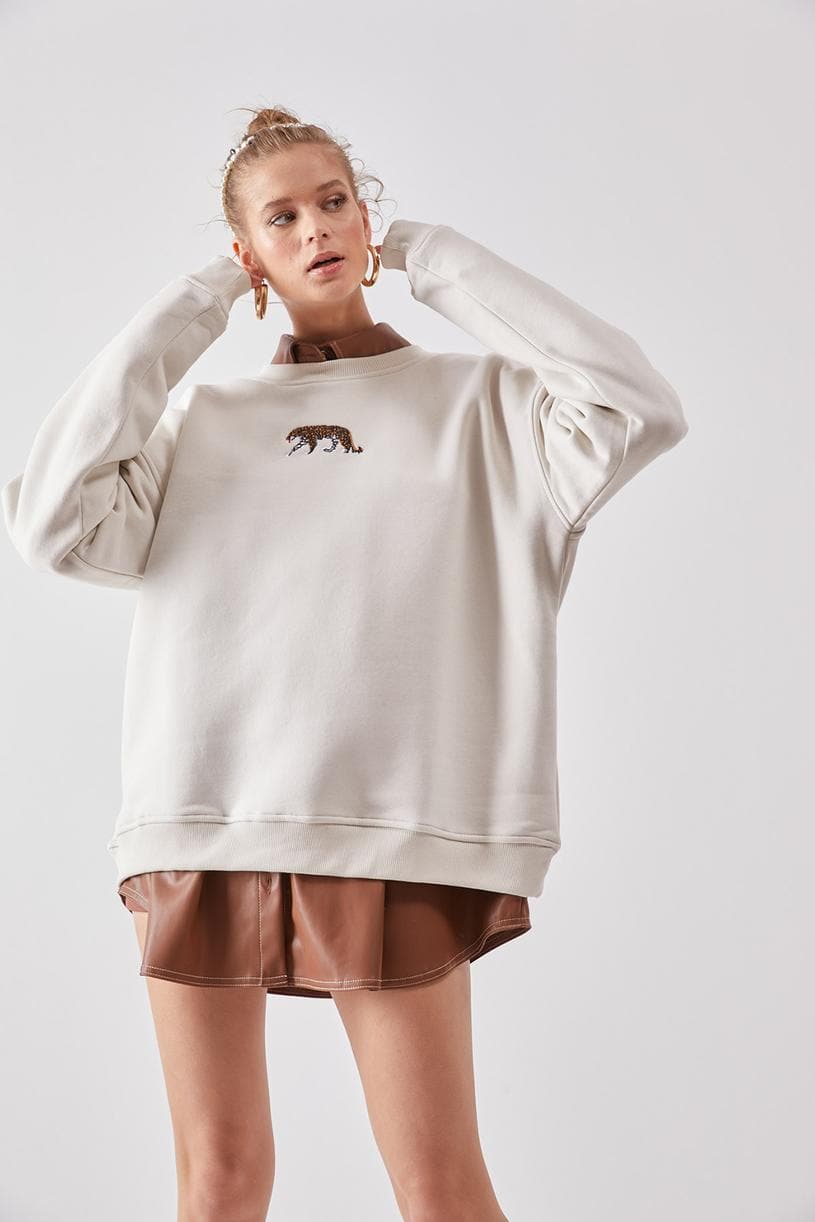 Tigres Oversize Sweatshirt #Creme - Matterhorn Studio